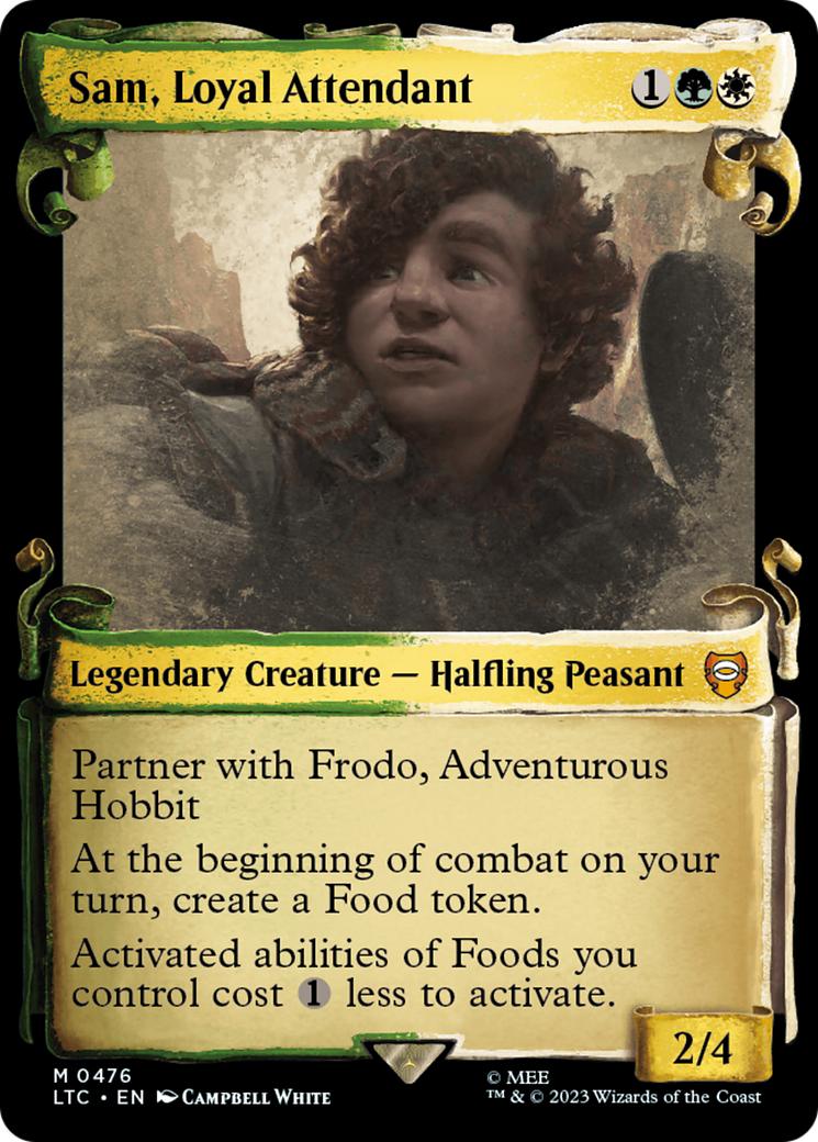 Sam, Loyal Attendant [The Lord of the Rings: Tales of Middle-Earth Commander Showcase Scrolls] | GnG Games