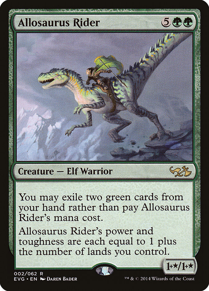 Allosaurus Rider (Elves vs. Goblins) [Duel Decks Anthology] | GnG Games