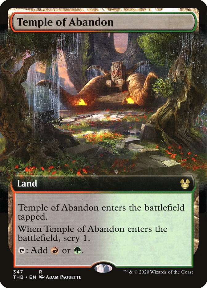 Temple of Abandon (Extended Art) [Theros Beyond Death] | GnG Games