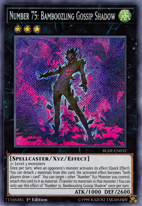 Number 75: Bamboozling Gossip Shadow [BLRR-EN032] Secret Rare | GnG Games