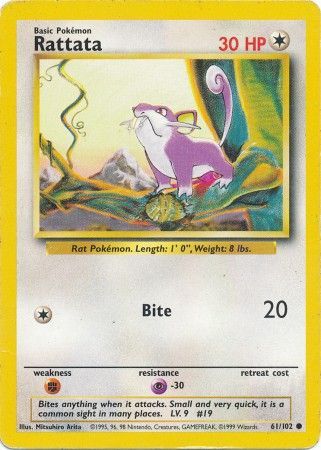 Rattata (61/102) [Base Set Unlimited] | GnG Games