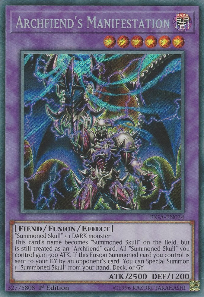 Archfiend's Manifestation [FIGA-EN034] Secret Rare | GnG Games