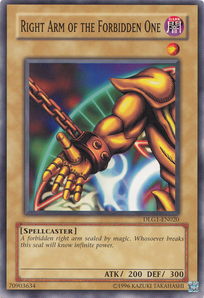 Right Arm of the Forbidden One [DLG1-EN020] Common | GnG Games