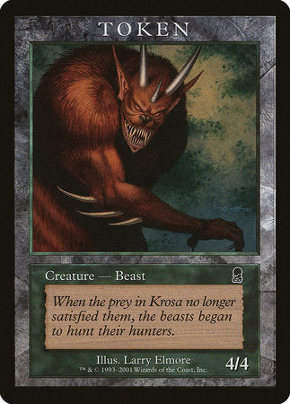 Beast Token (Odyssey) [Magic Player Rewards 2001] | GnG Games