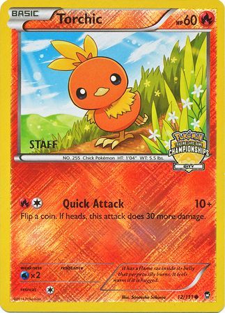 Torchic (12/111) (City Championship Promo Staff) [XY: Furious Fists] | GnG Games