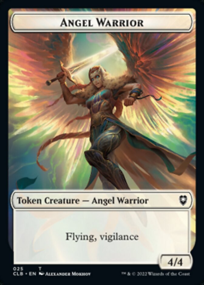 Kor Warrior // Angel Warrior Double-sided Token [Commander Legends: Battle for Baldur's Gate Tokens] | GnG Games