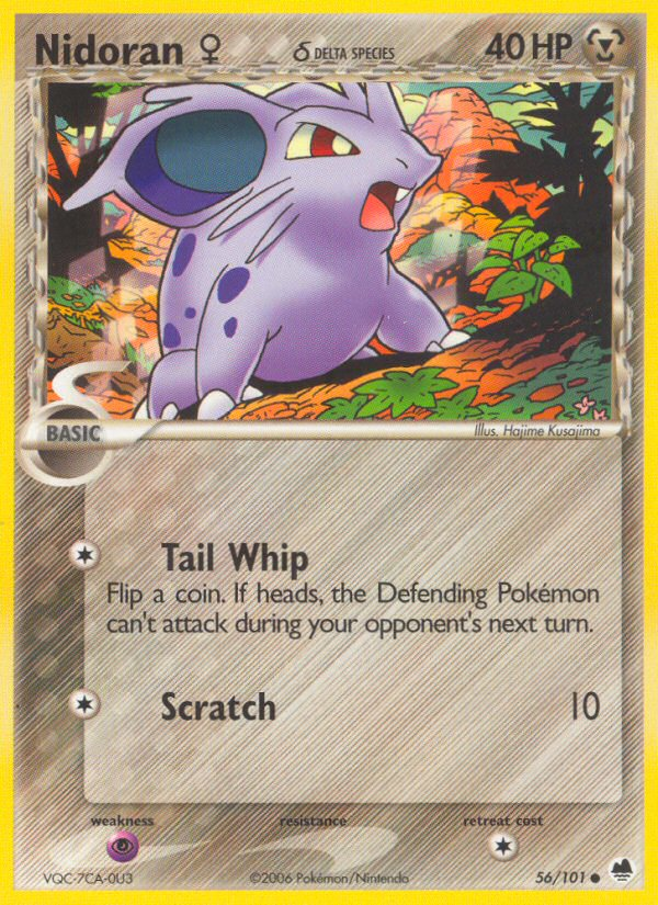 Nidoran (56/101) (Female) (Delta Species) [EX: Dragon Frontiers] | GnG Games