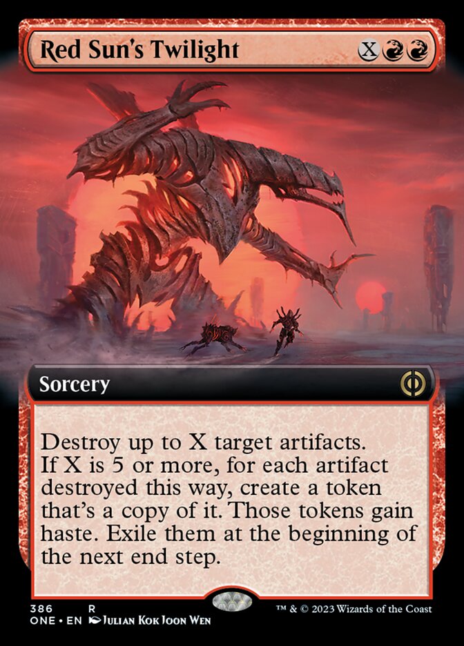 Red Sun's Twilight (Extended Art) [Phyrexia: All Will Be One] | GnG Games