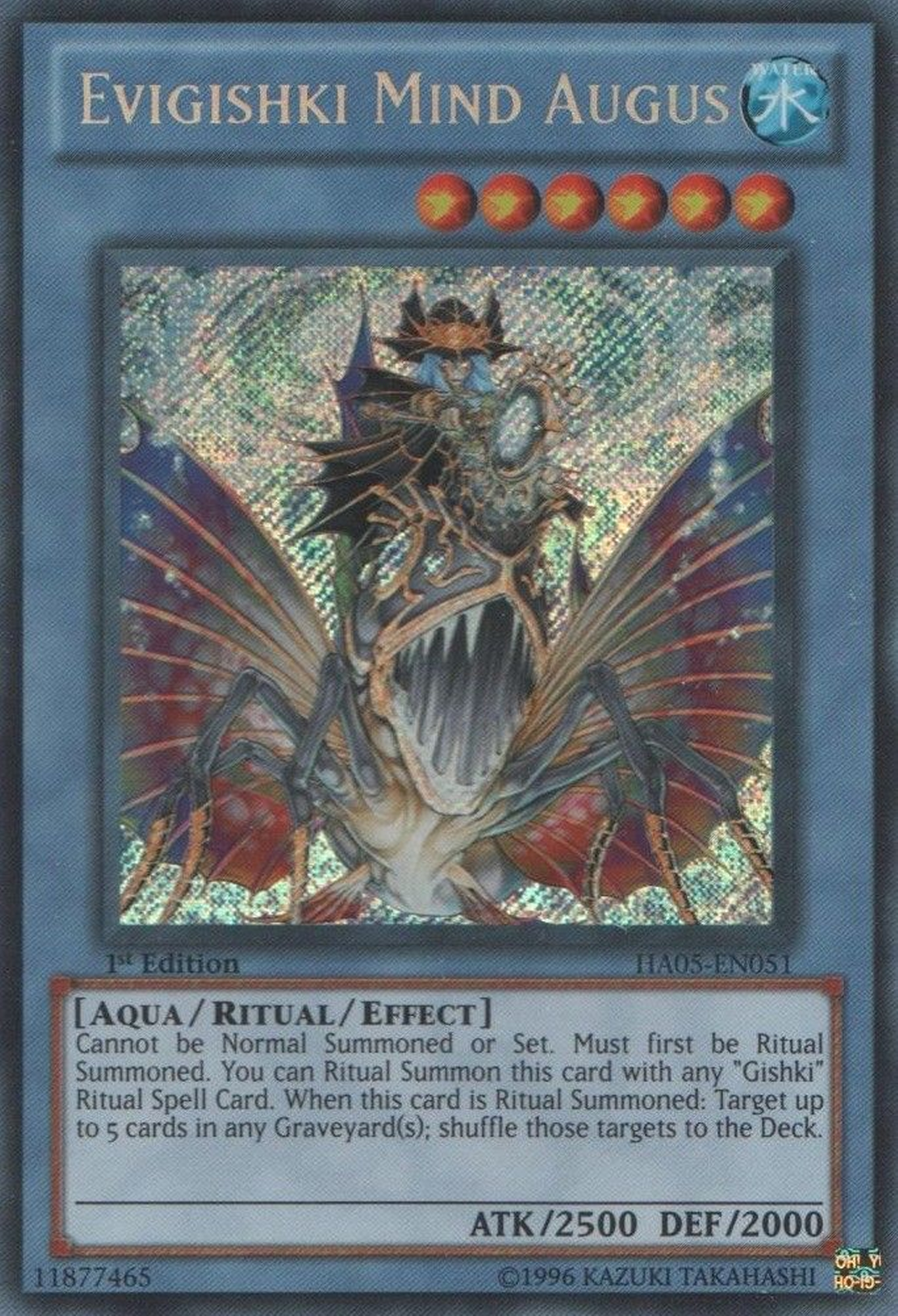 Evigishki Mind Augus [HA05-EN051] Secret Rare | GnG Games