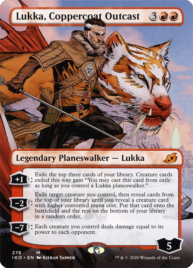 Lukka, Coppercoat Outcast (Borderless) [Ikoria: Lair of Behemoths] | GnG Games