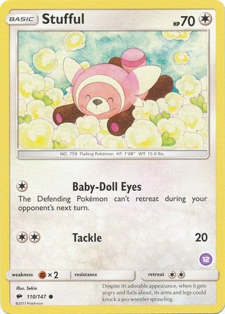 Stufful (110/147) (Deck Exclusive #12) [Sun & Moon: Trainer Kit - Alolan Sandslash] | GnG Games