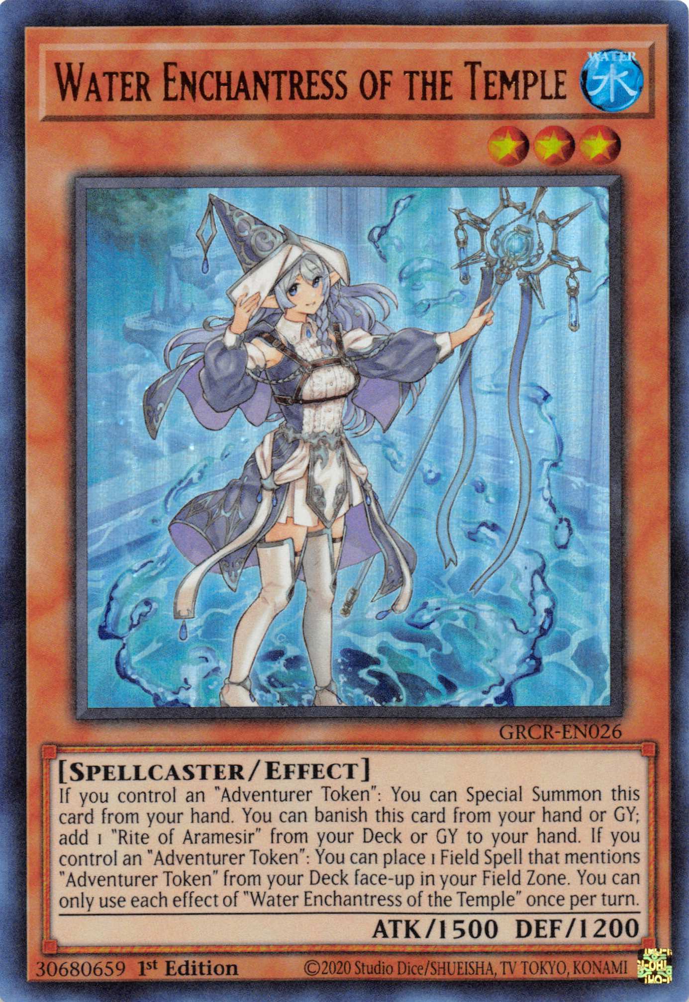 Water Enchantress of the Temple [GRCR-EN026] Ultra Rare | GnG Games