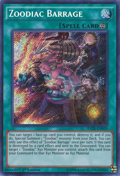 Zoodiac Barrage [RATE-EN059] Secret Rare | GnG Games