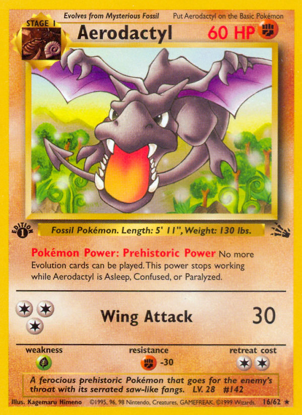 Aerodactyl (16/62) [Fossil 1st Edition] | GnG Games