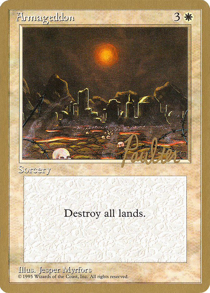 Armageddon (Preston Poulter) [Pro Tour Collector Set] | GnG Games