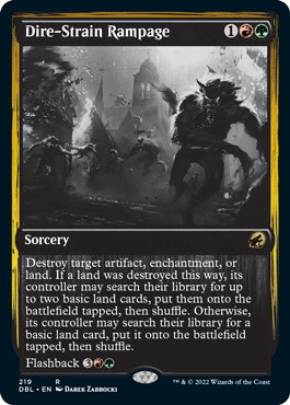Dire-Strain Rampage [Innistrad: Double Feature] | GnG Games