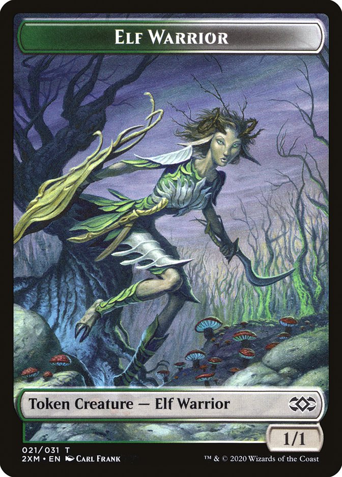 Elf Warrior Token [Double Masters] | GnG Games