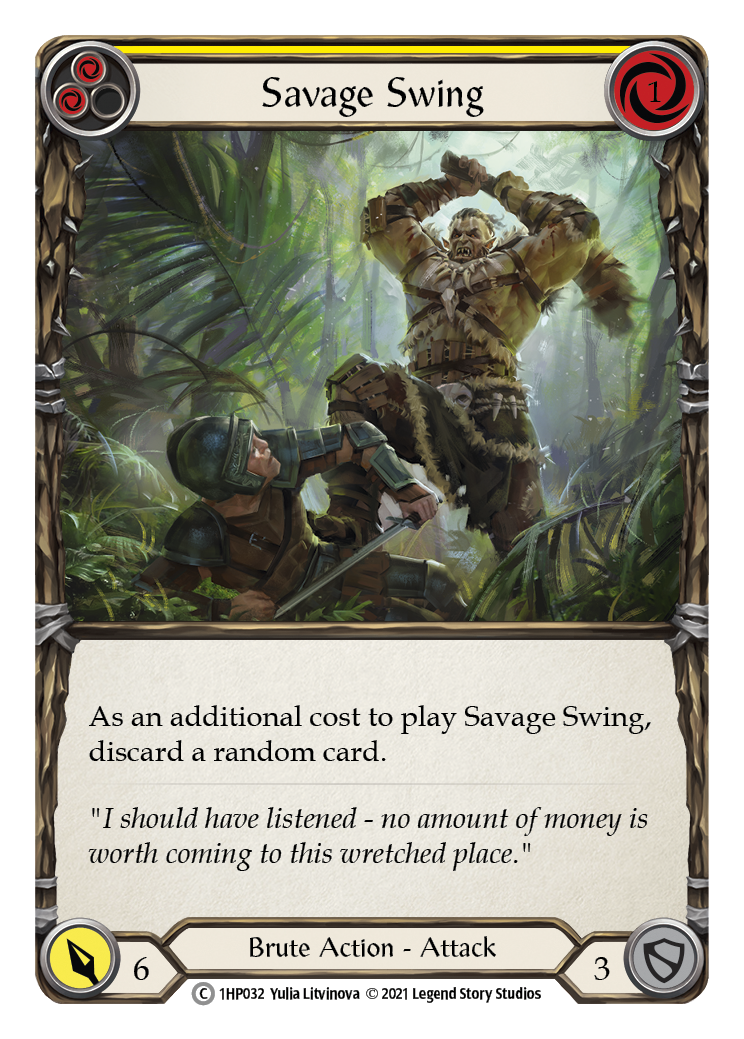 Savage Swing (Yellow) [1HP032] | GnG Games