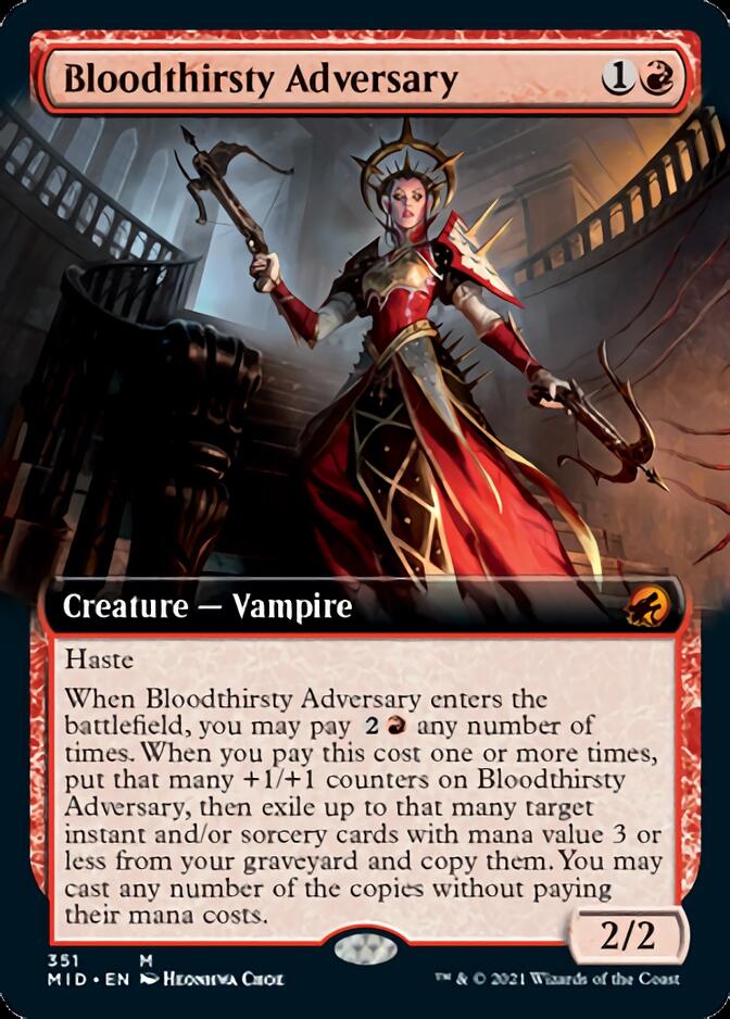 Bloodthirsty Adversary (Extended) [Innistrad: Midnight Hunt] | GnG Games