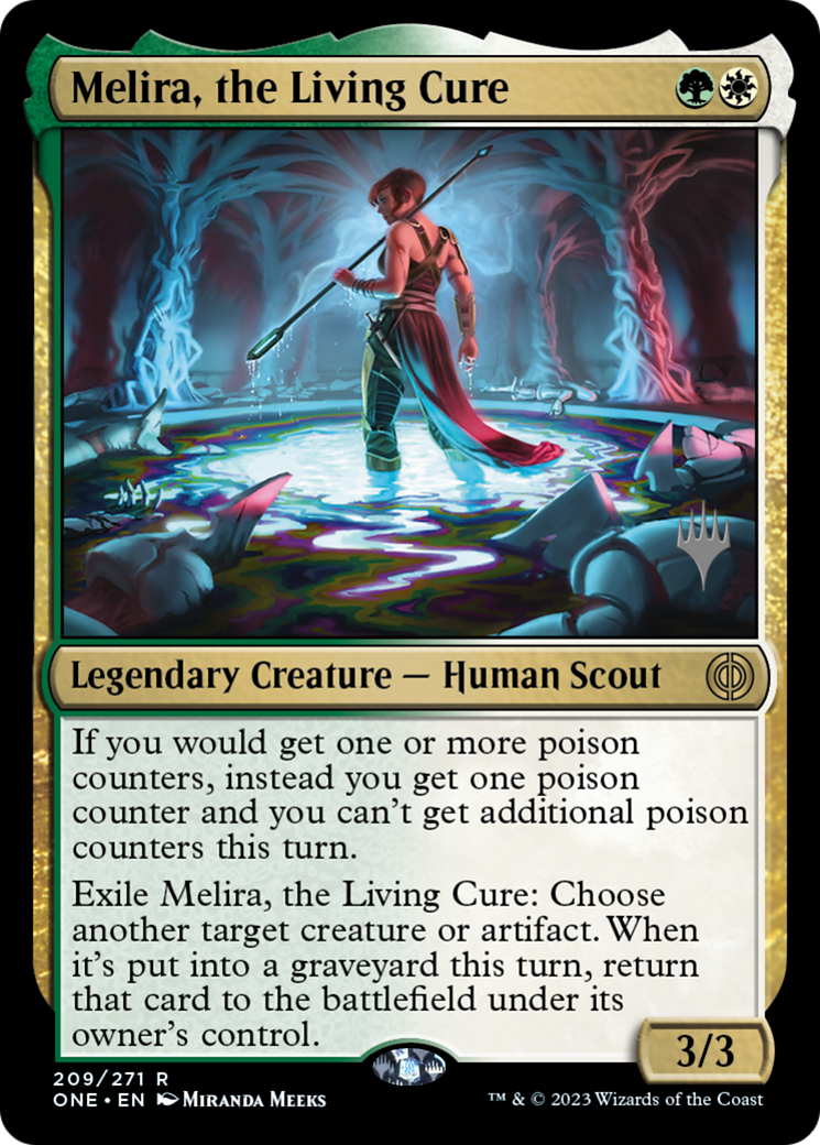 Melira, the Living Cure (Promo Pack) [Phyrexia: All Will Be One Promos] | GnG Games