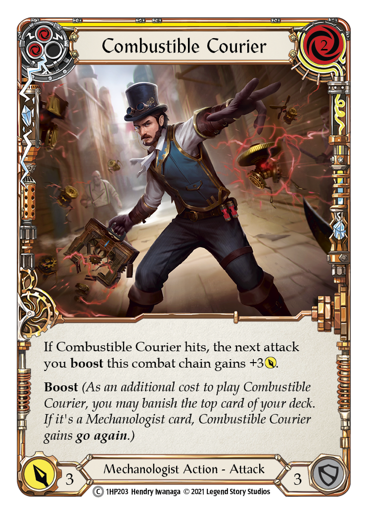 Combustible Courier (Yellow) [1HP203] | GnG Games