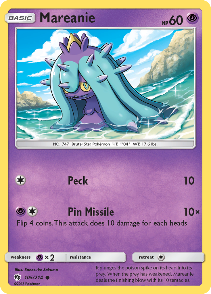 Mareanie (105/214) [Sun & Moon: Lost Thunder] | GnG Games