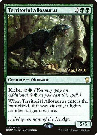 Territorial Allosaurus [Dominaria Promos] | GnG Games