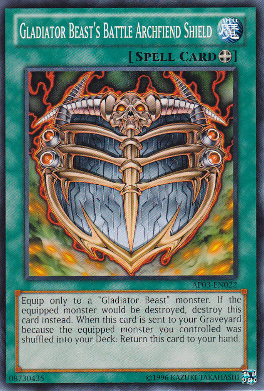 Gladiator Beast's Battle Archfiend Shield [AP03-EN022] Common | GnG Games