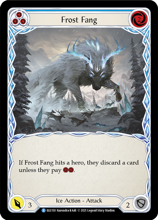 Frost Fang (Blue) [ELE150] (Tales of Aria)  1st Edition Rainbow Foil | GnG Games