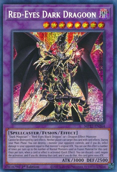 Red-Eyes Dark Dragoon [MP22-EN264] Prismatic Secret Rare | GnG Games