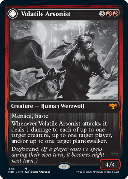 Volatile Arsonist // Dire-Strain Anarchist [Innistrad: Double Feature] | GnG Games