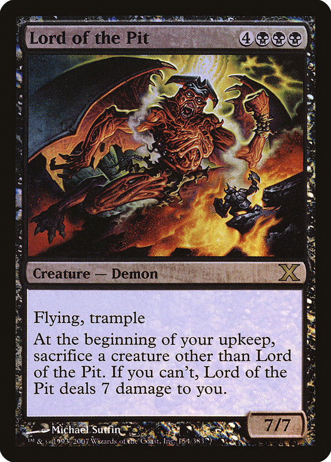 Lord of the Pit (Premium Foil) [Tenth Edition] | GnG Games