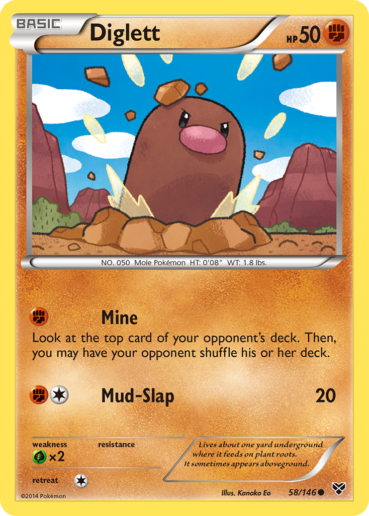 Diglett (58/146) [XY: Base Set] | GnG Games