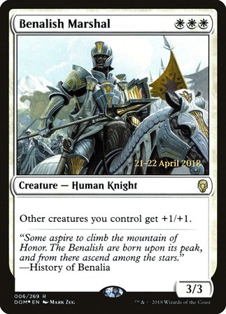 Benalish Marshal [Dominaria Promos] | GnG Games