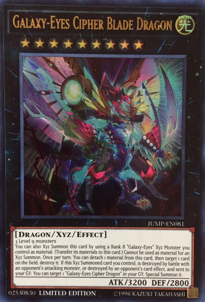 Galaxy-Eyes Cipher Blade Dragon [JUMP-EN081] Ultra Rare | GnG Games