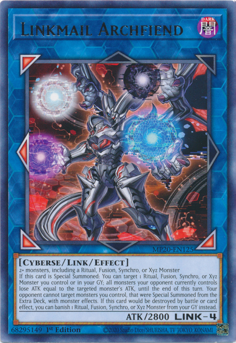 Linkmail Archfiend [MP20-EN125] Rare | GnG Games