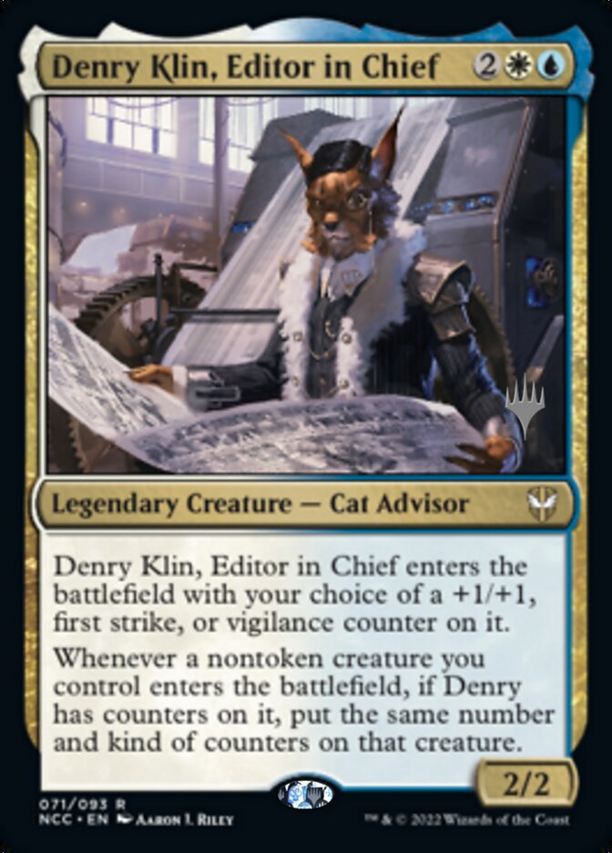 Denry Klin, Editor in Chief (Promo Pack) [Streets of New Capenna Commander Promos] | GnG Games