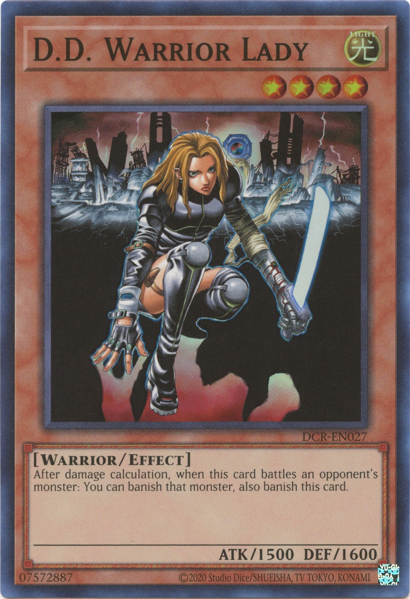 D.D. Warrior Lady (25th Anniversary) [DCR-EN027] Super Rare | GnG Games