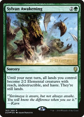 Sylvan Awakening [Dominaria Promos] | GnG Games