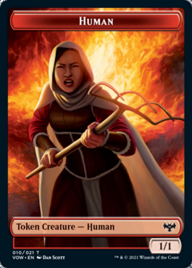 Human Token (010) [Innistrad: Crimson Vow Tokens] | GnG Games