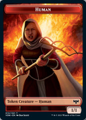 Human (001) // Human (010) Double-sided Token [Innistrad: Crimson Vow Tokens] | GnG Games