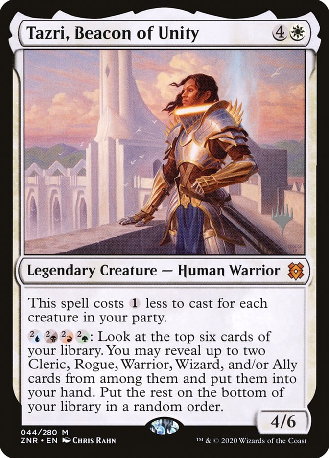 Tazri, Beacon of Unity (Promo Pack) [Zendikar Rising Promos] | GnG Games