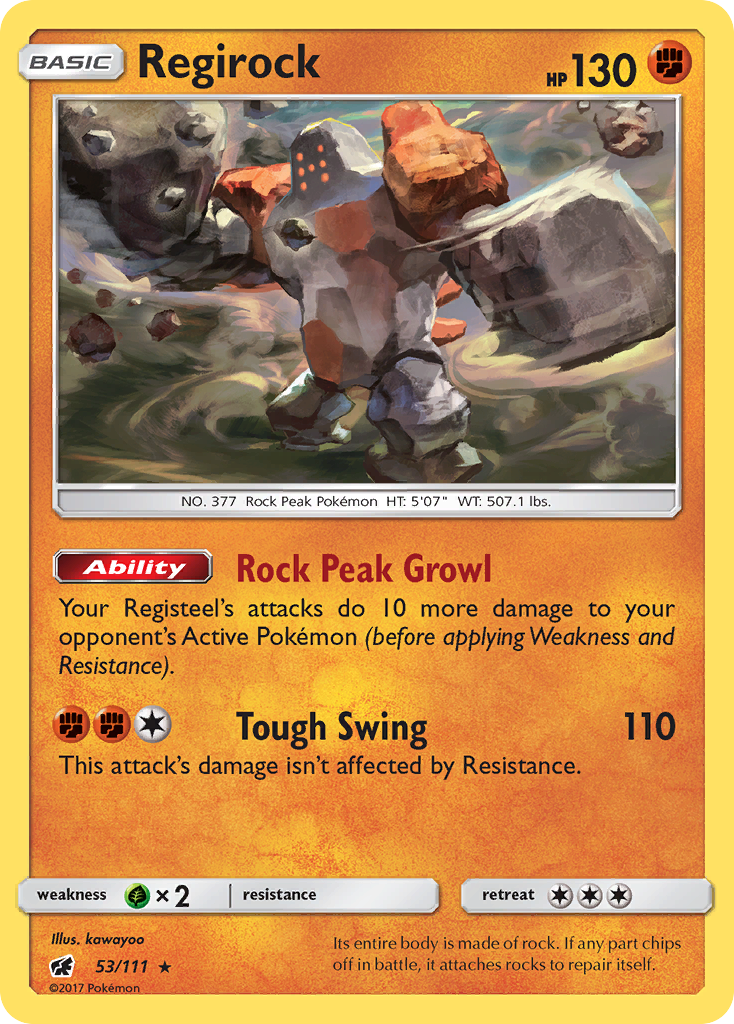 Regirock (53/111) [Sun & Moon: Crimson Invasion] | GnG Games