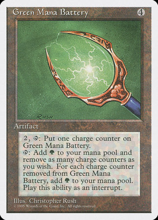 Green Mana Battery [Fourth Edition] | GnG Games