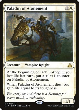 Paladin of Atonement [Rivals of Ixalan] | GnG Games