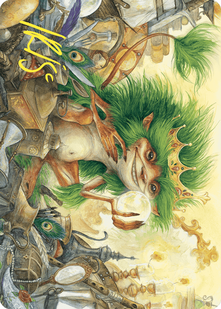 Knickknack Ouphe Art Card (Gold-Stamped Signature) [Wilds of Eldraine Art Series] | GnG Games