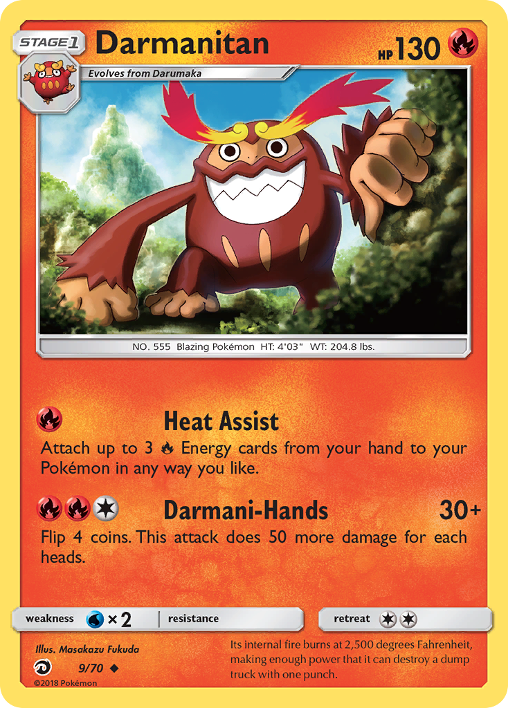 Darmanitan (9/70) [Sun & Moon: Dragon Majesty] | GnG Games