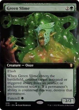 Green Slime (Extended Art) [Commander Legends: Battle for Baldur's Gate] | GnG Games