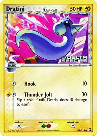 Dratini (65/113) (Delta Species) (Stamped) [EX: Delta Species] | GnG Games