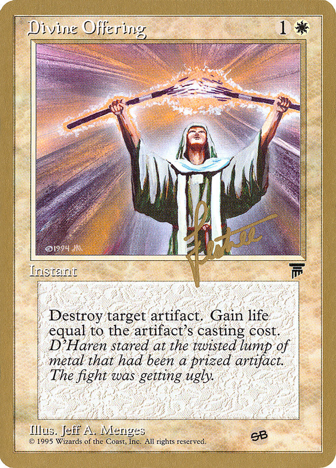 Divine Offering (Bertrand Lestree) (SB) [Pro Tour Collector Set] | GnG Games